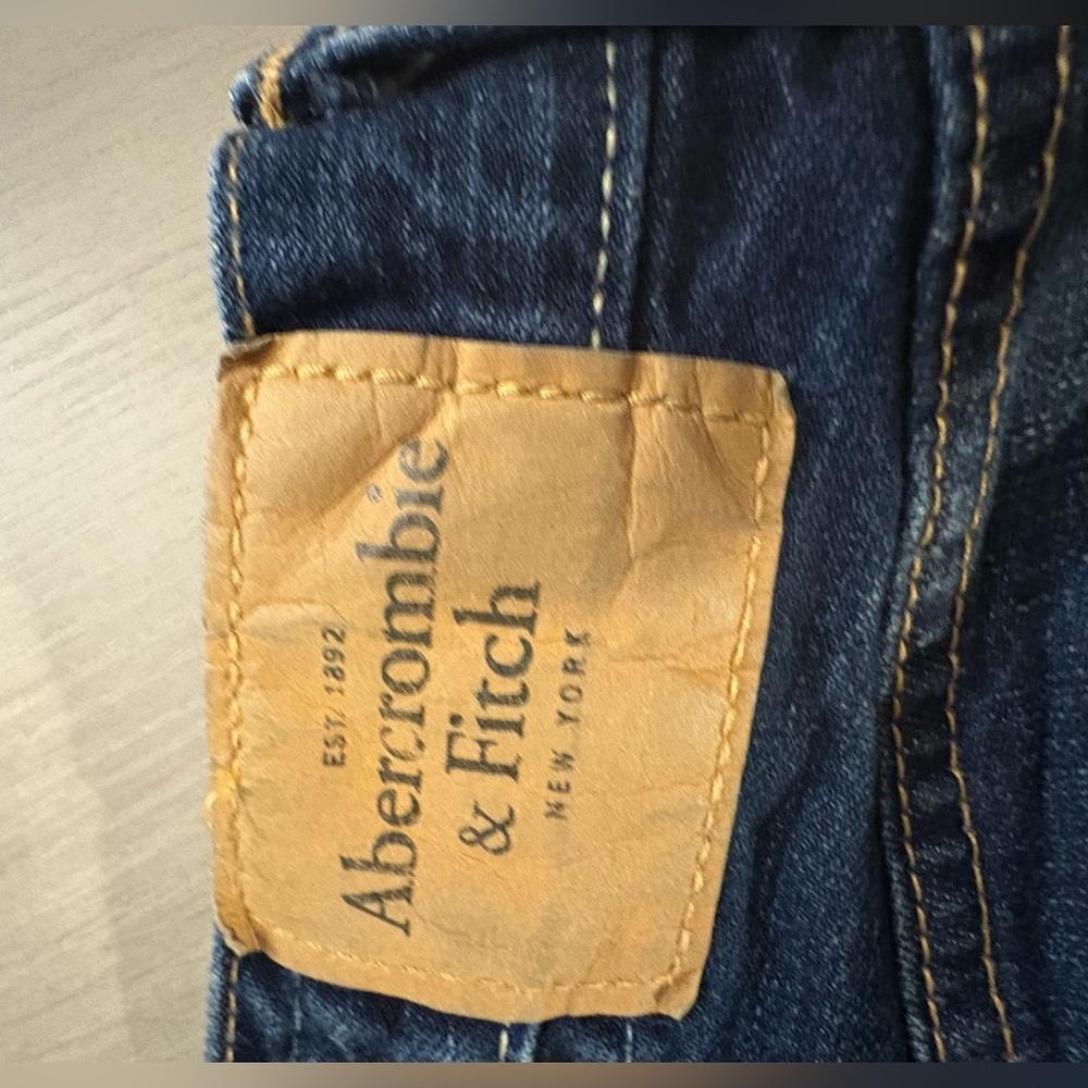 Abercrombie & Fitch‎ Dark Blue Low rise boot Jeans Y2K - Picture 8 of 10